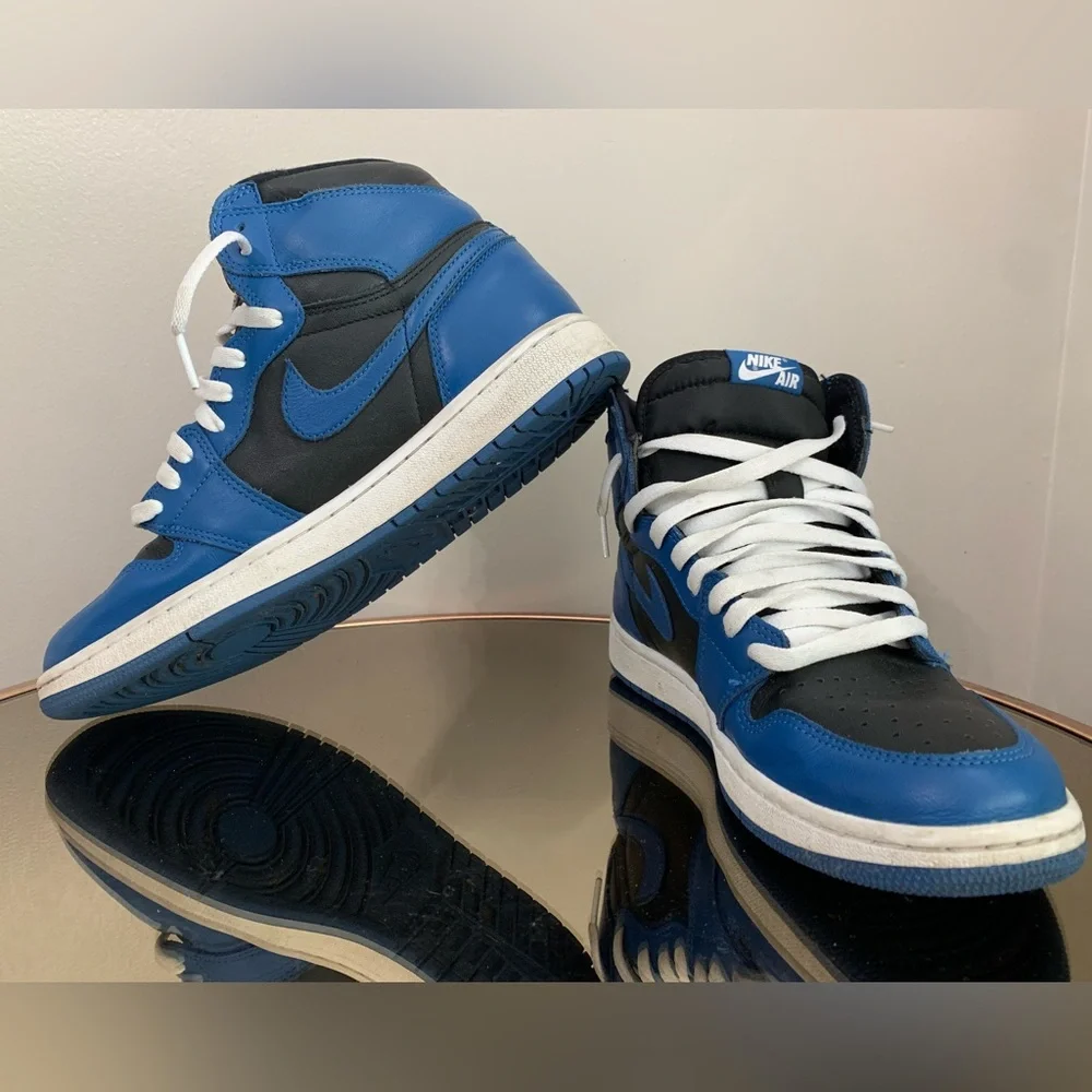 Air Jordan 1 Retro High‎ OG Dark Marina Blue 555088-404 Men's Size 9.5